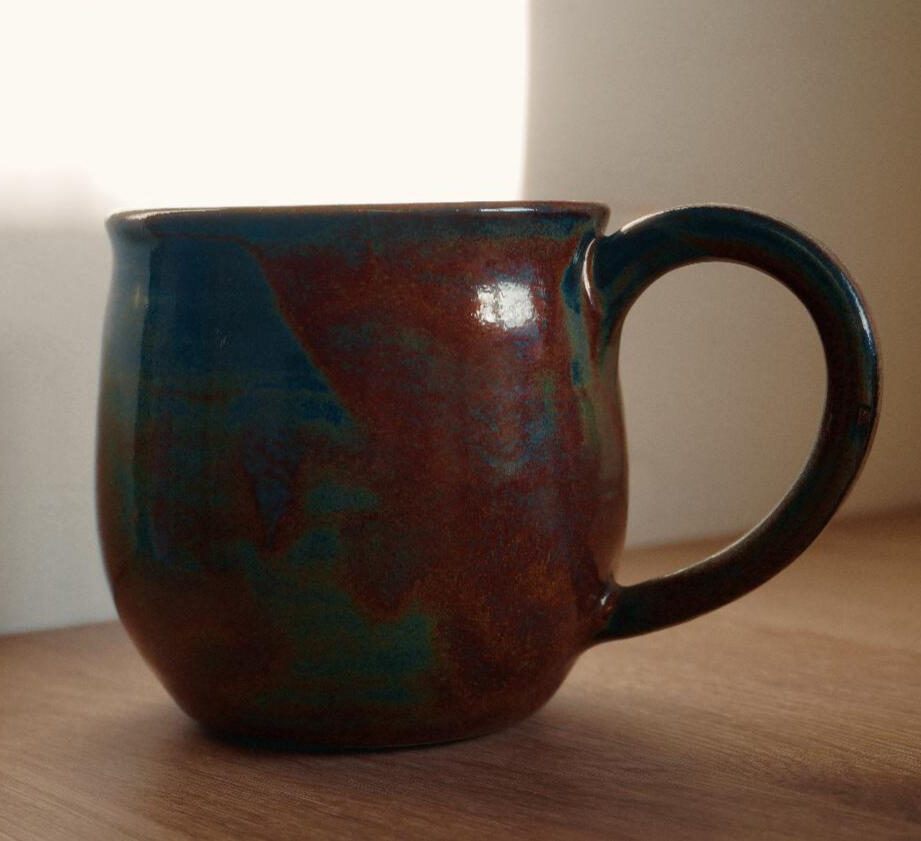 Large Handled Mug - &#39;Rust&#39;